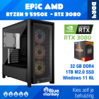 Refurbished PC Ryzen 9 5950x – RTX 3080 – 32gb – 1TB