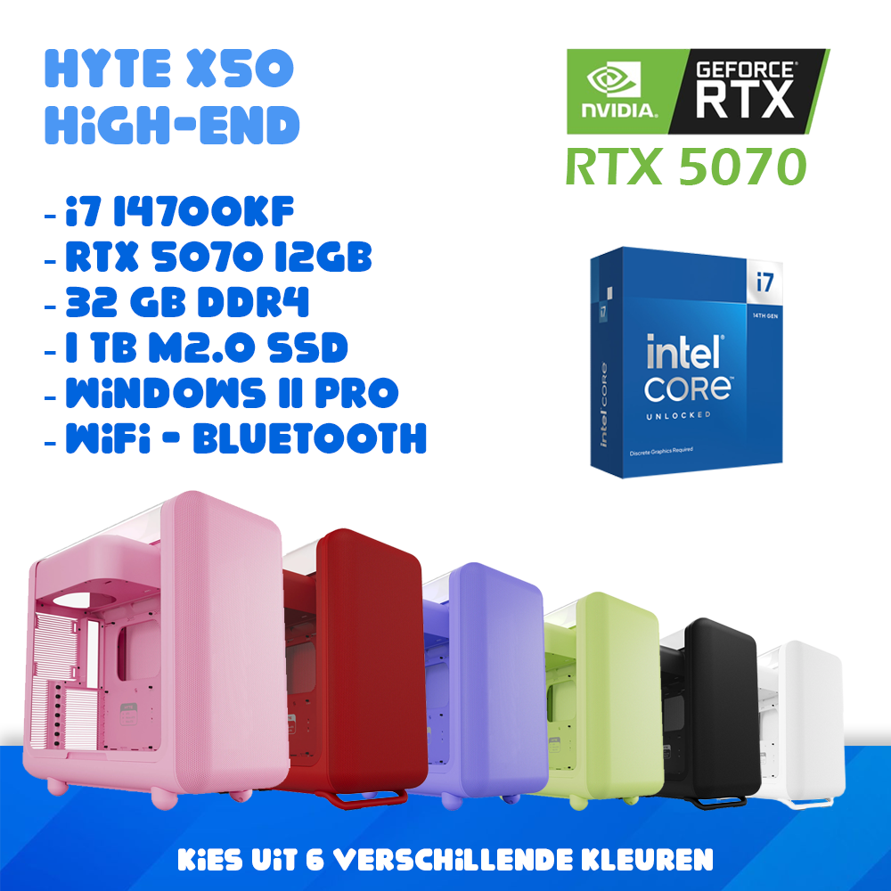 Hyte X50 high-end- i7 14700kf - RTX 5070 12gb